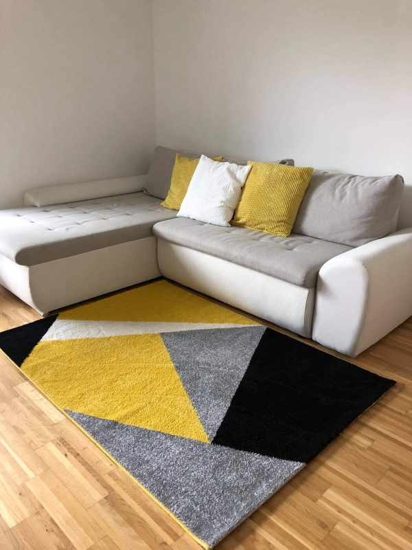 Tangram szőnyeg Sárga 160x230 cm