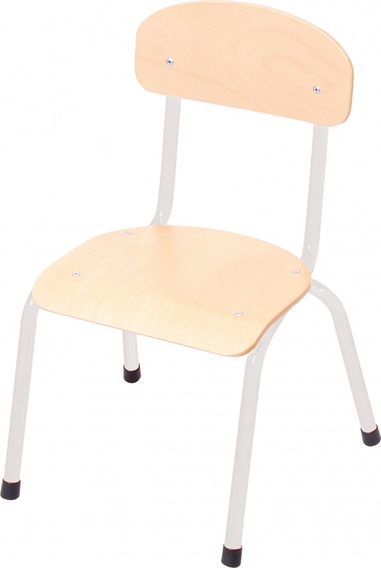 Csővázas gyerekszék 26 cm-es ülésmagassággal - ezüst