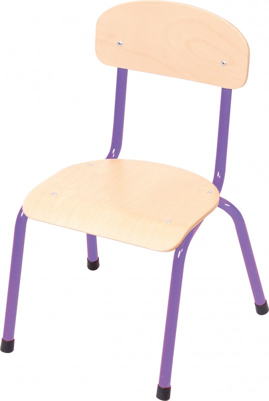 Csővázas gyerekszék 26 cm-es ülésmagassággal - lila