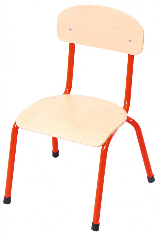 Csővázas gyerekszék 26 cm-es ülésmagassággal - piros
