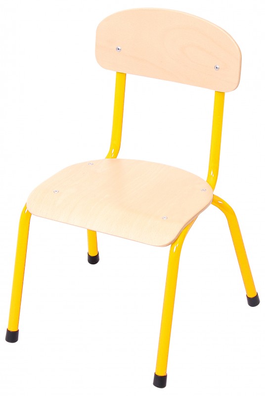 Csővázas gyerekszék 26 cm-es ülésmagassággal - sárga