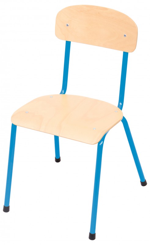 Csővázas gyerekszék 35 cm-es ülésmagassággal - kék