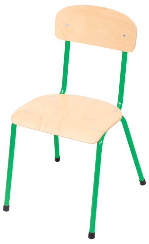 Csővázas gyerekszék 35 cm-es ülésmagassággal - zöld