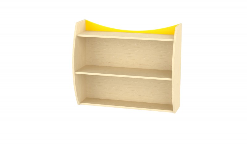 Marci íves falipolc, juhar-sárga 90x32/20x75 cm