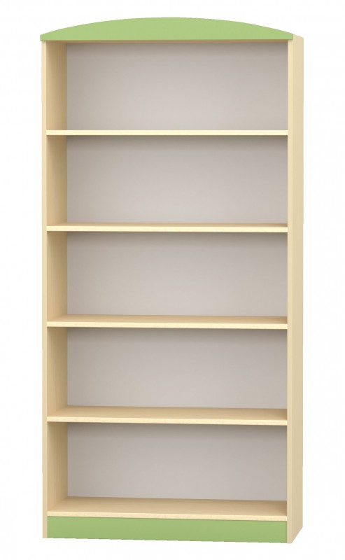 Flóra nyitott játéktároló 80x38x160 cm, juhar-zöld